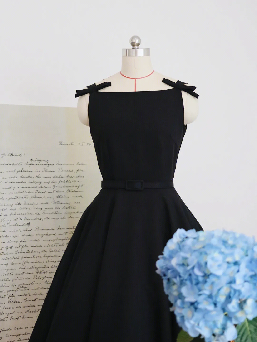 1950s Little Black Vintage Mrs. Maisel Dress