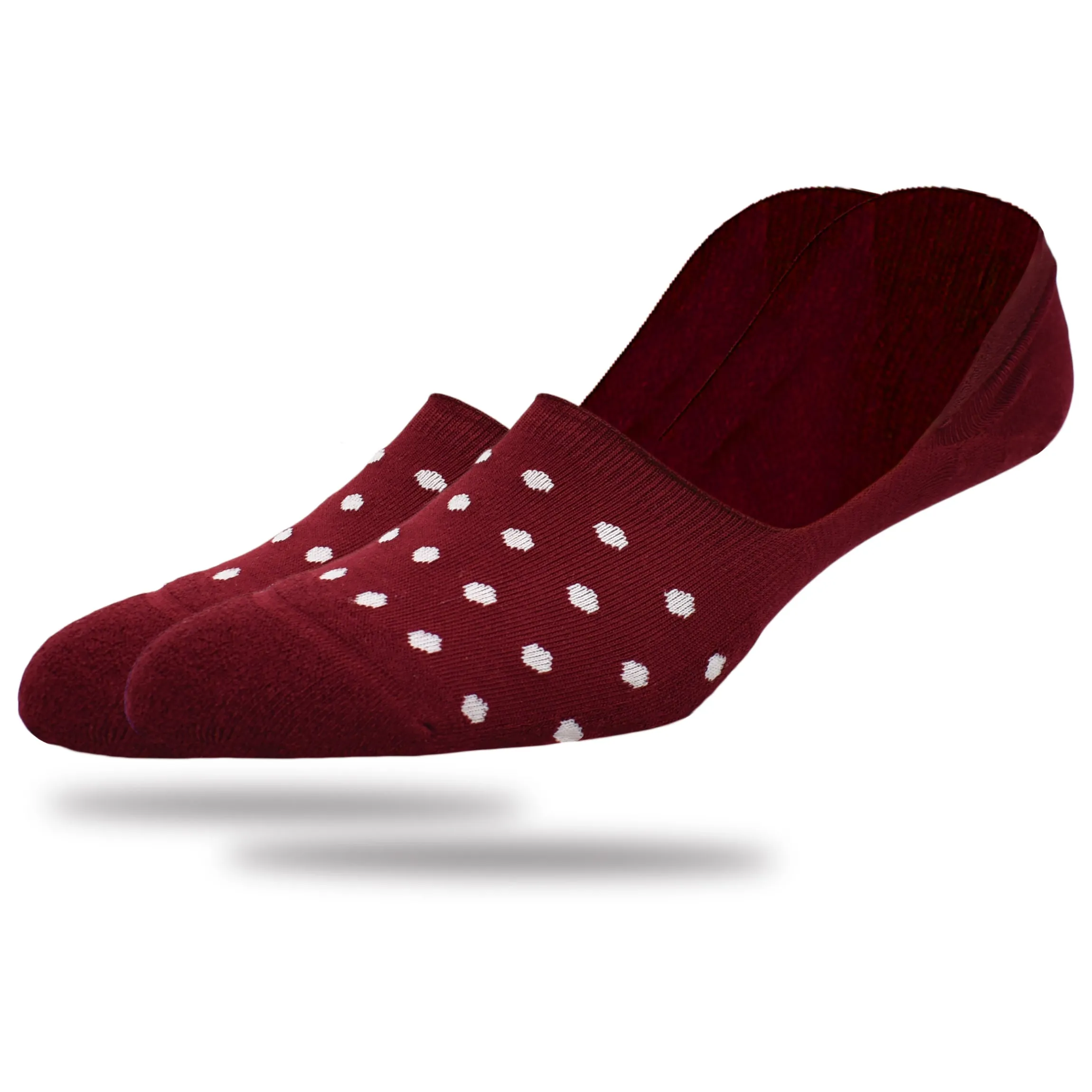 270° Non-Slip No Show - Bumble (Burgundy)