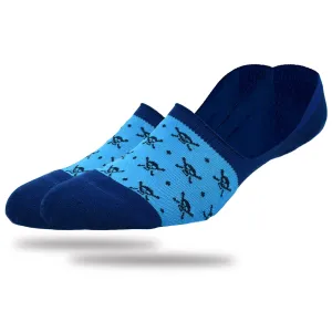 270° Non-Slip No Show - McQueen (Blue)