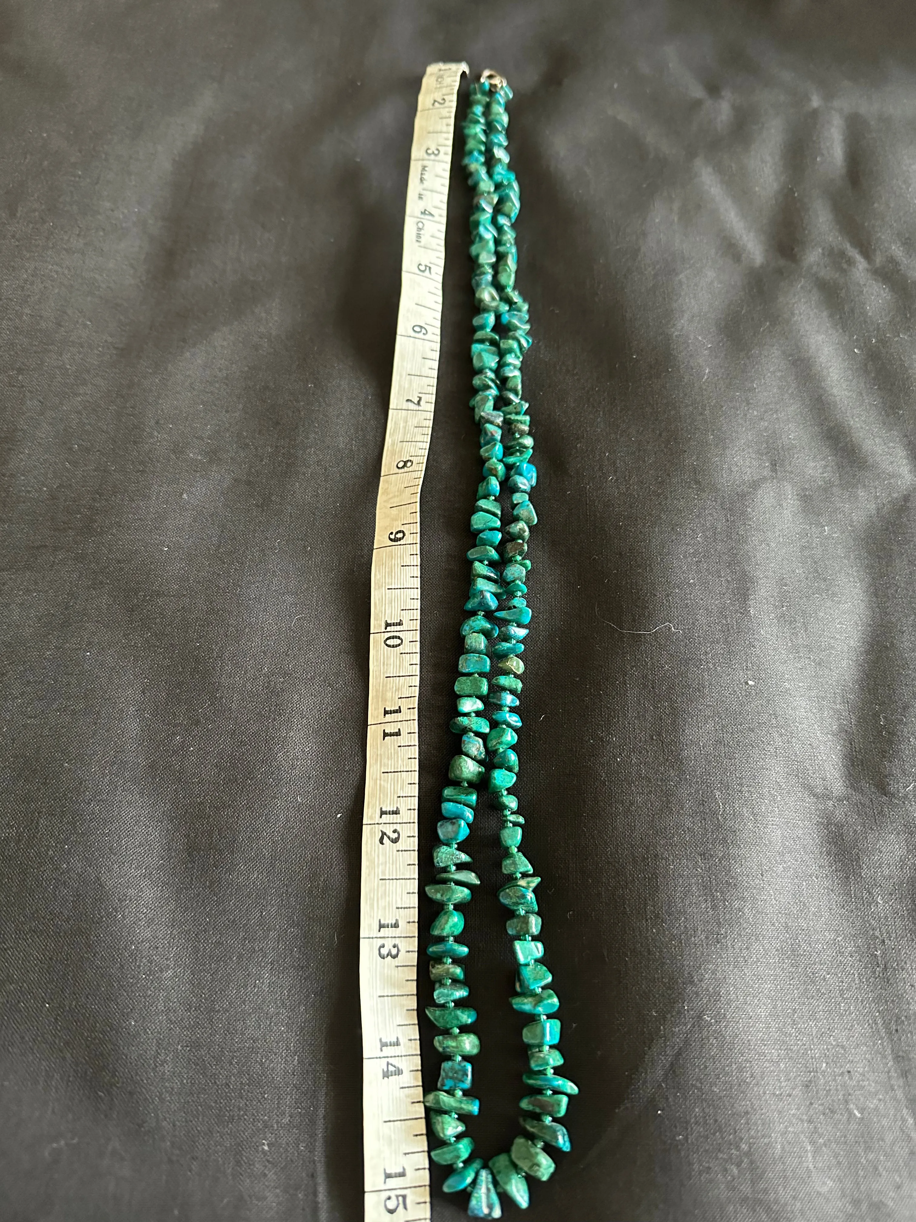 30in Turquoise Nugget Necklace