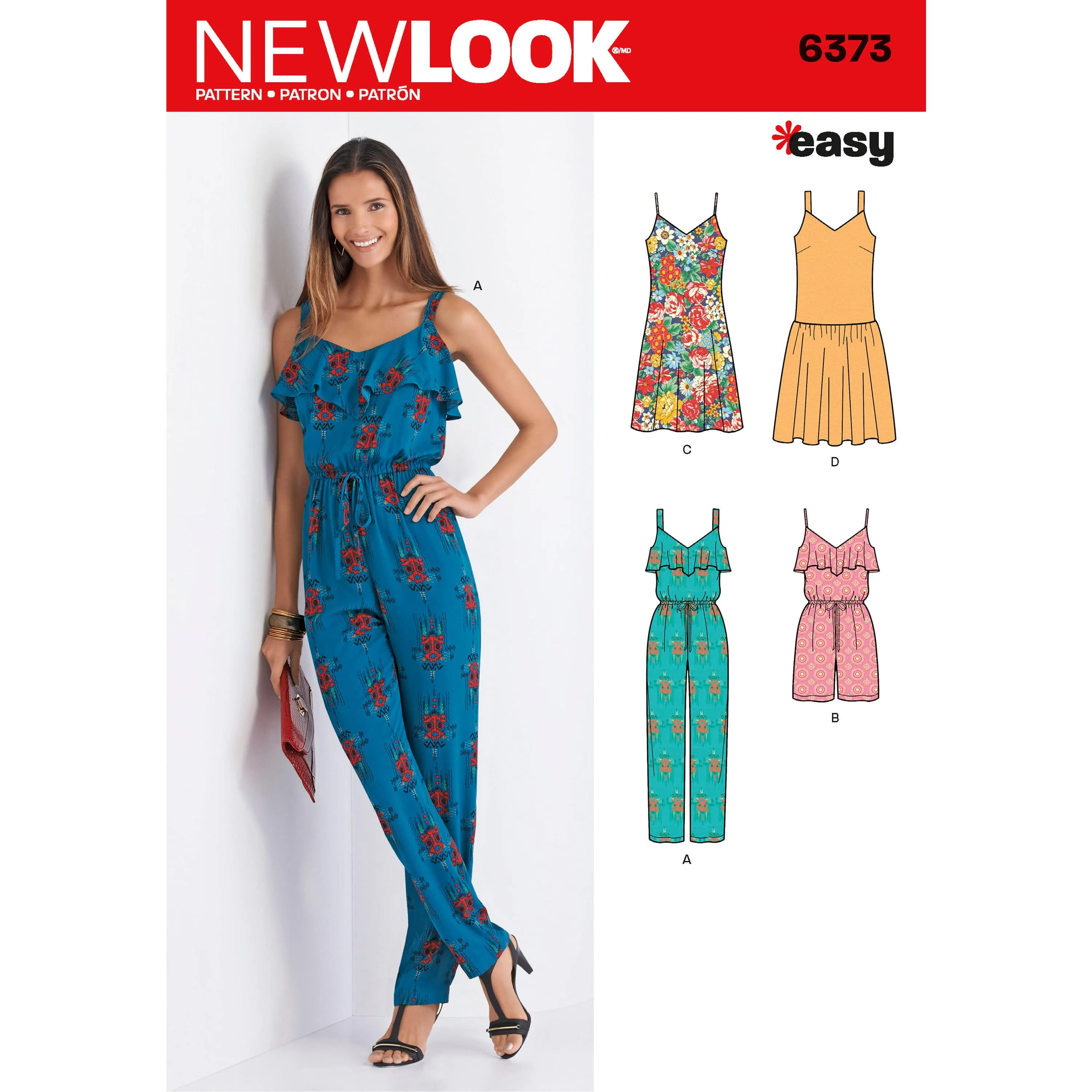 6373 Misses' Jumpsuit or Romper and Dresses