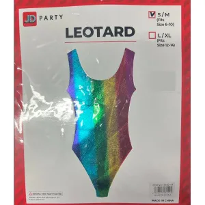 80s Leotard Metallic Rainbow