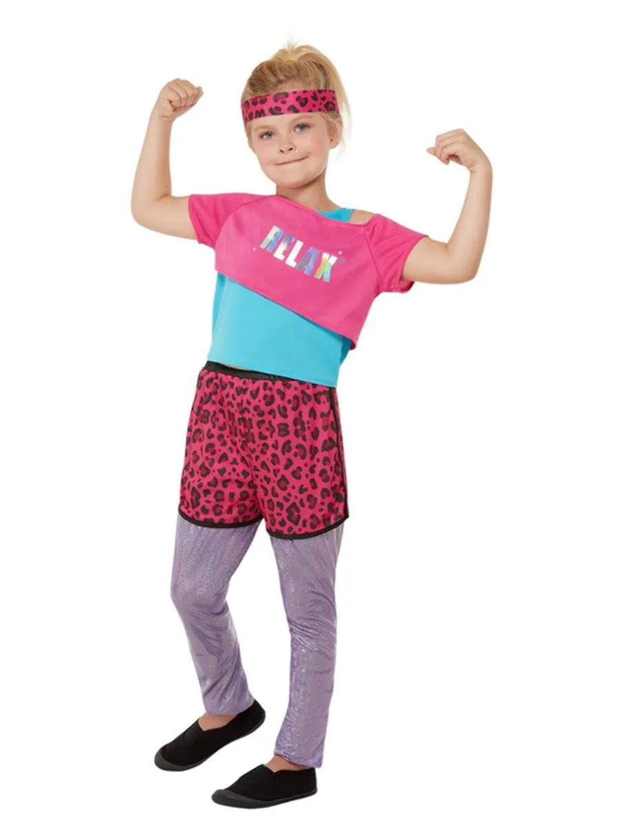 80s Relax Aerobics Children's Costume