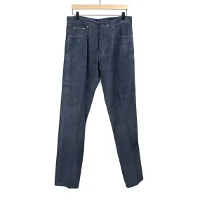 Aacero 5 pocket pants in steel blue wide wale cotton corduroy