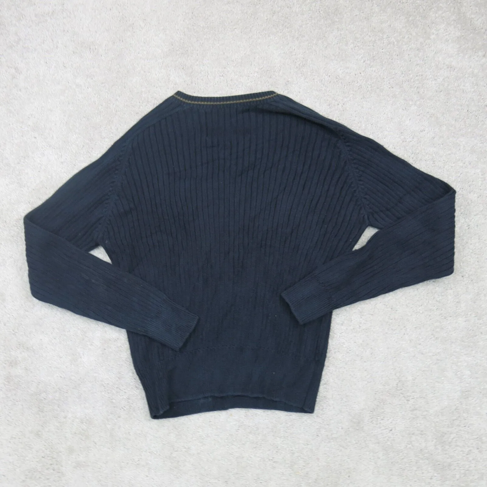 Abercrombie & Fitch Womens Pullover Knitted Sweater Long Sleeve Dark Blue Size S