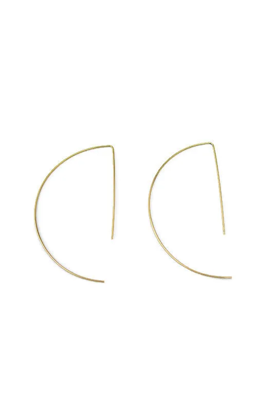 Addison Half Hoop Gold Earring