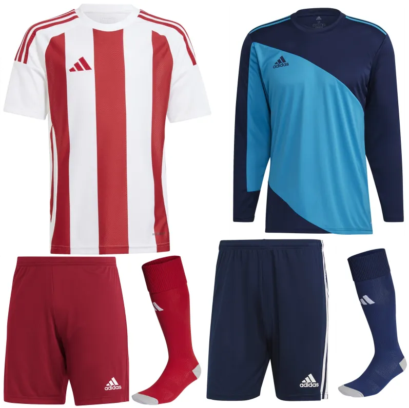 ADIDAS STRIPED 24 KIT BUNDLE WHITE RED