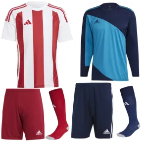 ADIDAS STRIPED 24 KIT BUNDLE WHITE RED