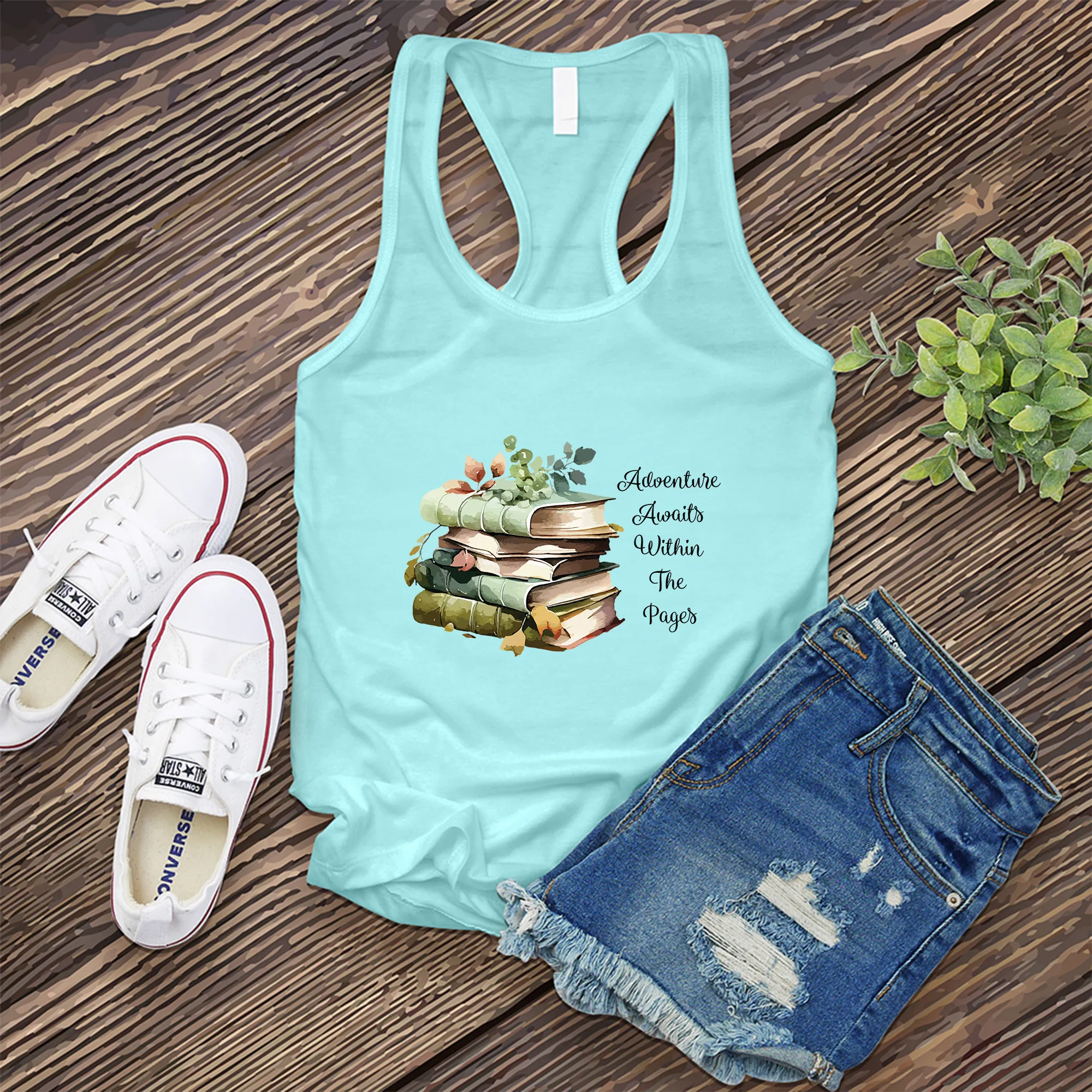 Adventure Awaits Book Women's Tank Top