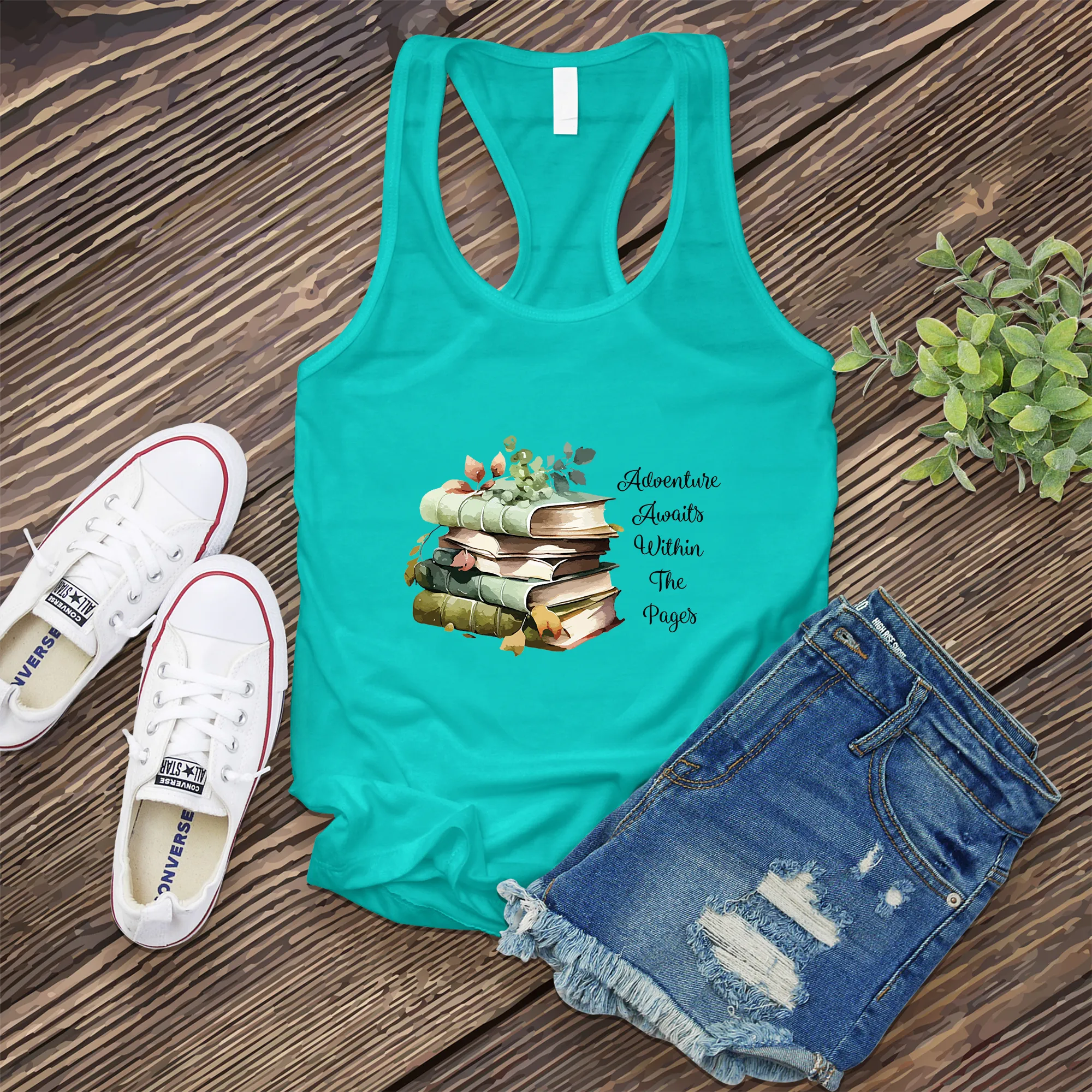 Adventure Awaits Book Women's Tank Top