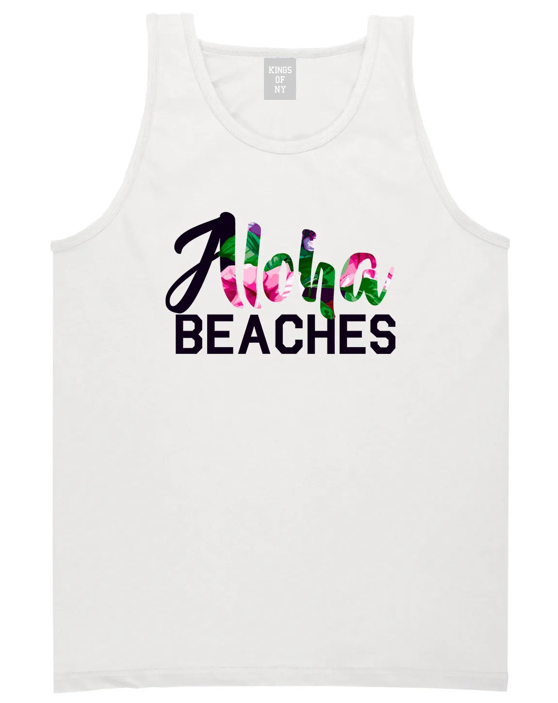 Aloha Beaches Mens Tank Top Shirt