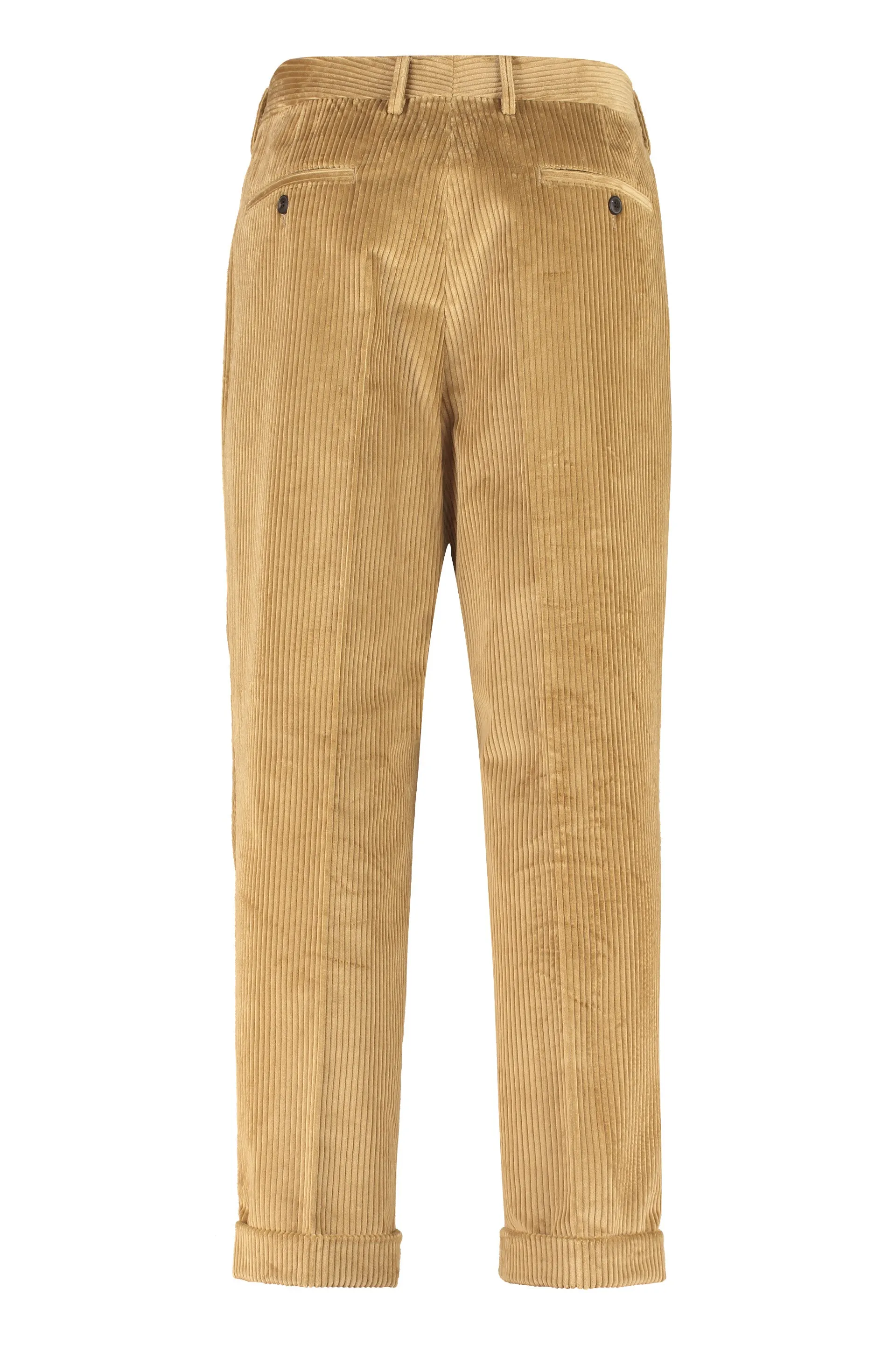 AMI Corduroy Cuffed Hem Trousers