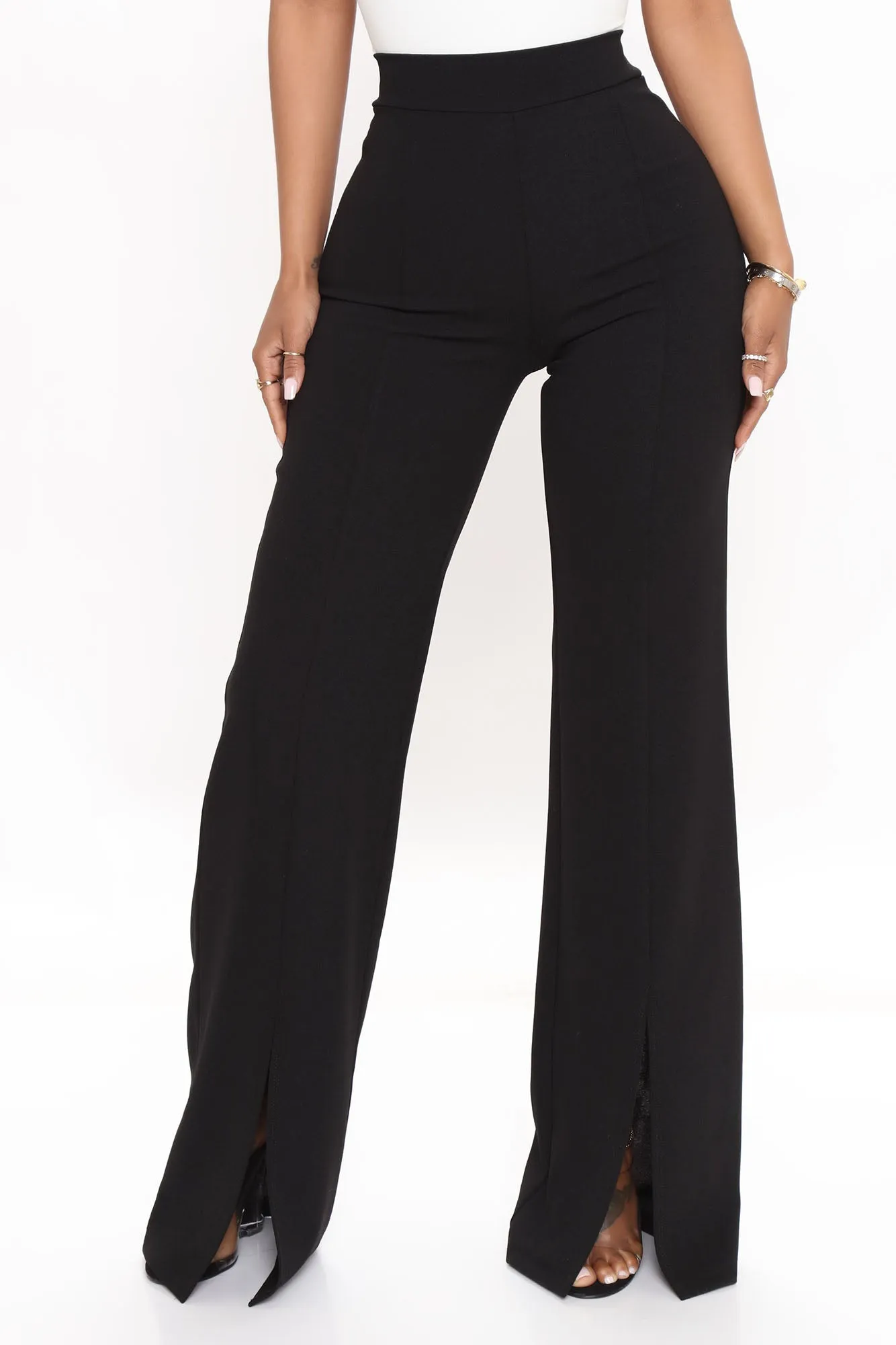 Amorra High Waisted Dress Pant - Black