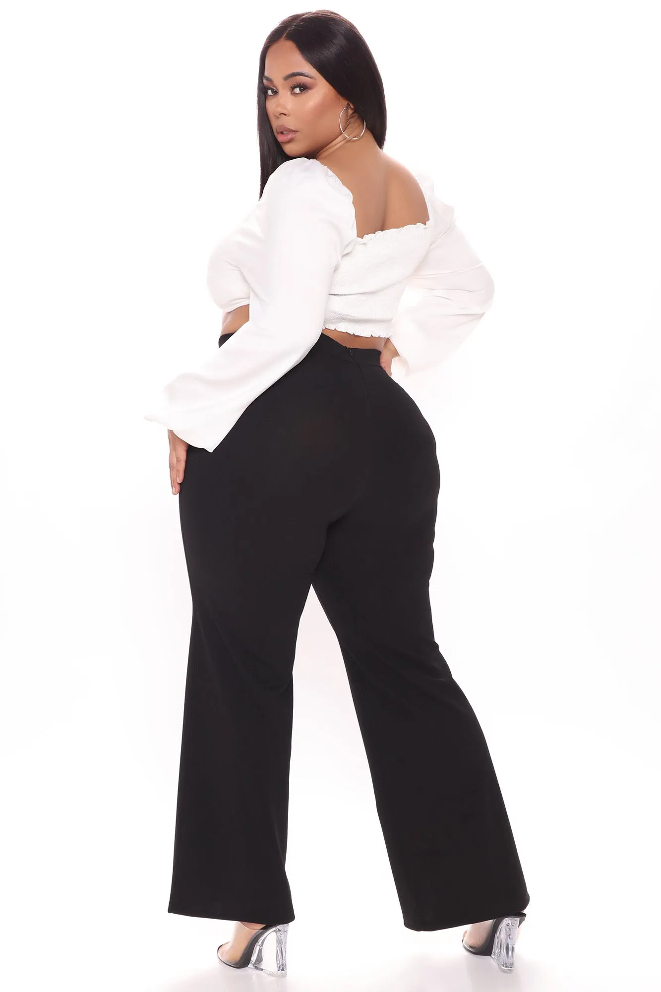 Amorra High Waisted Dress Pant - Black