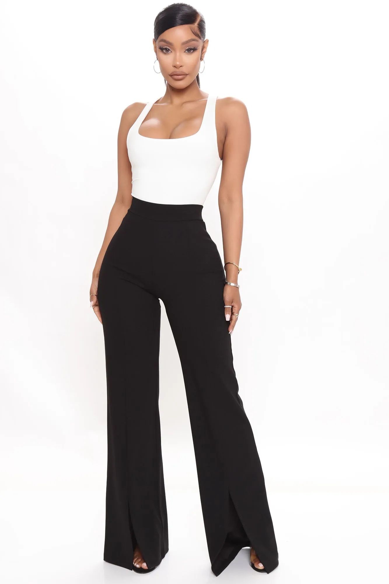 Amorra High Waisted Dress Pant - Black