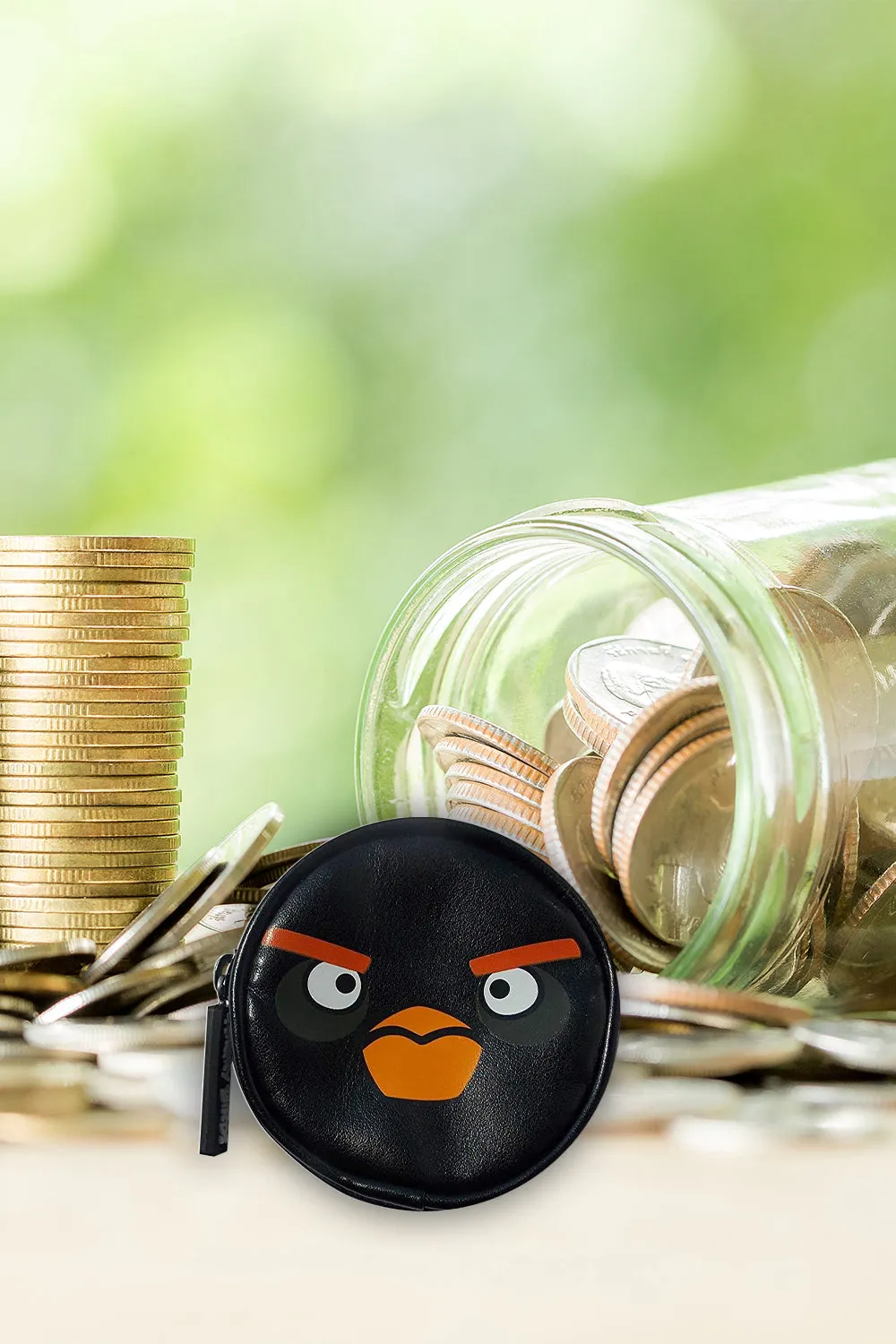 Angry Birds Black Coin Purse