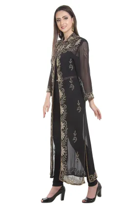 Arabian Dress Long Overcoat Jacket HandMade Cardigan