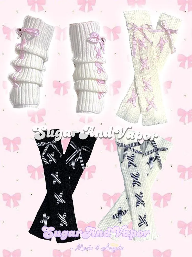 Arista Lace-up Knitted Arm/Leg Warmers