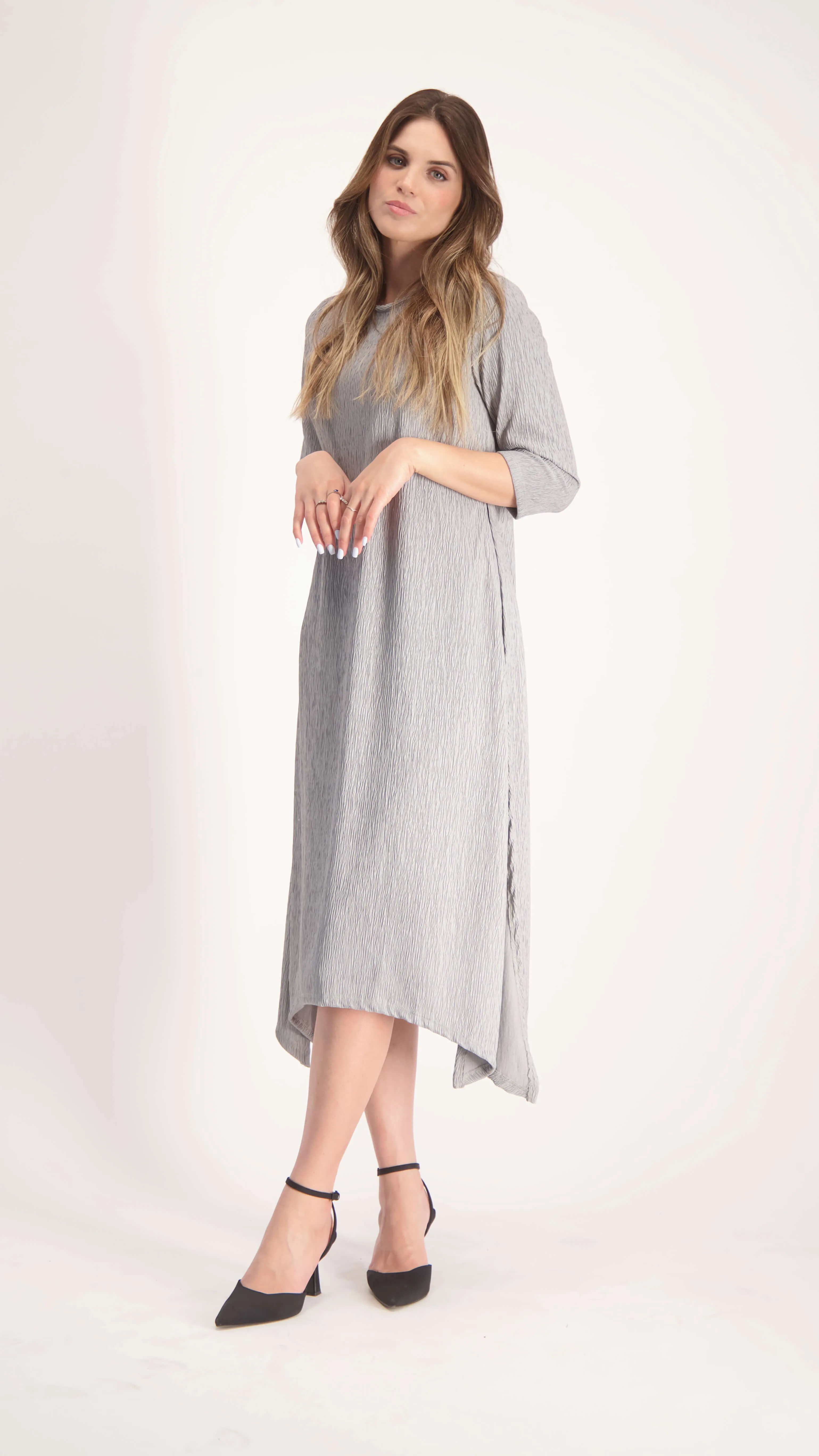 Asymmetric Dress / Grey