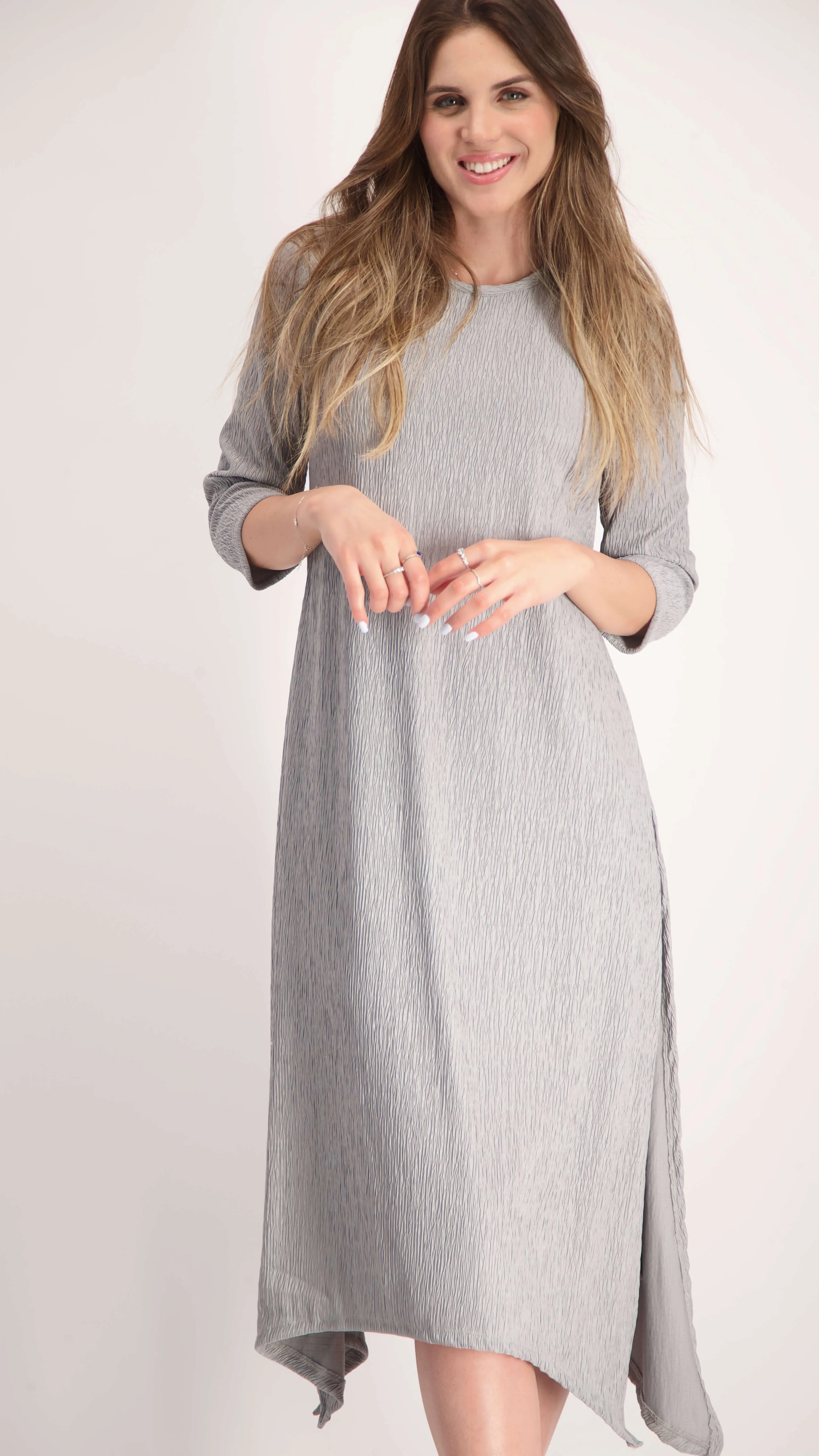 Asymmetric Dress / Grey