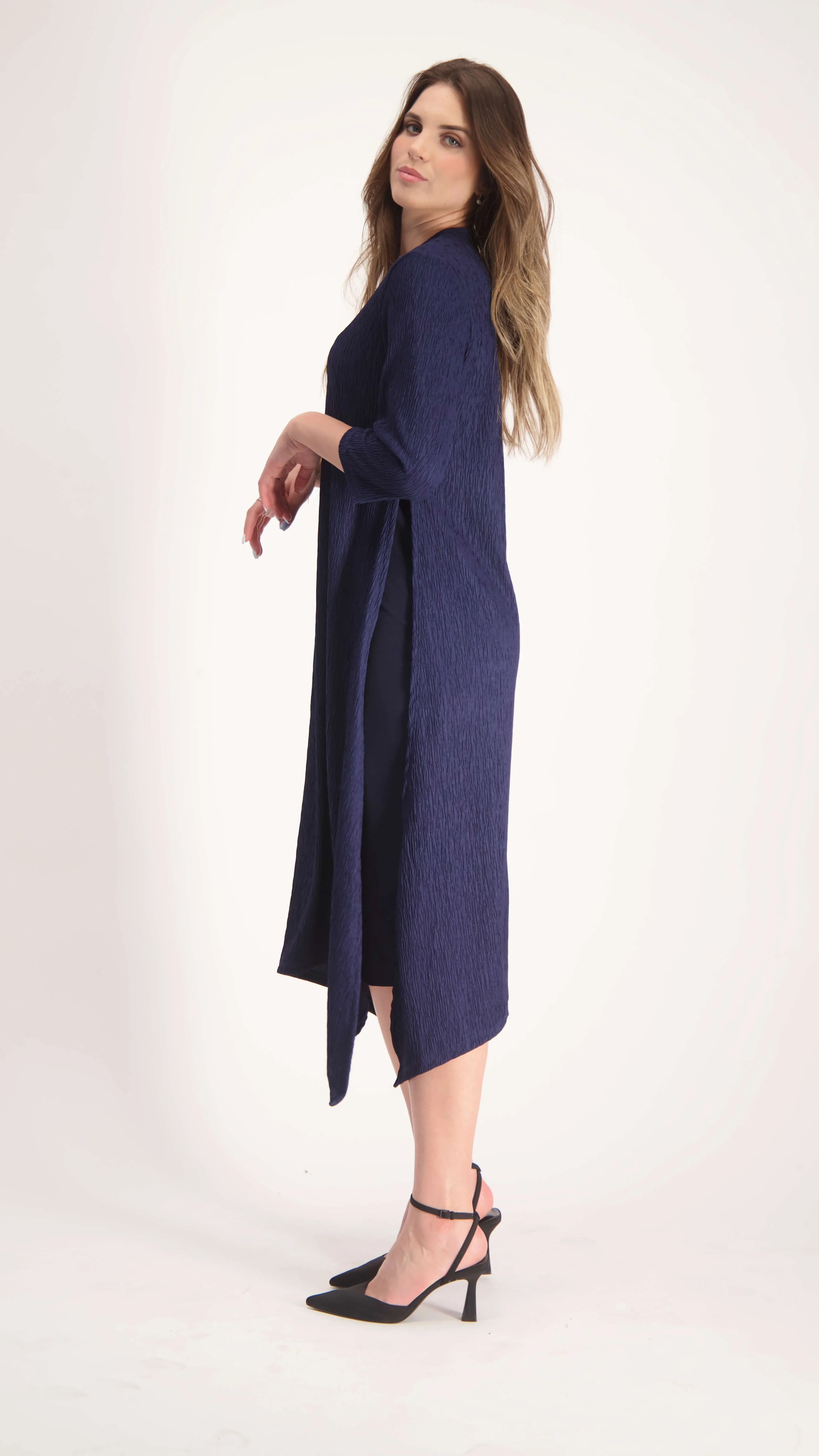 Asymmetric Dress / Navy