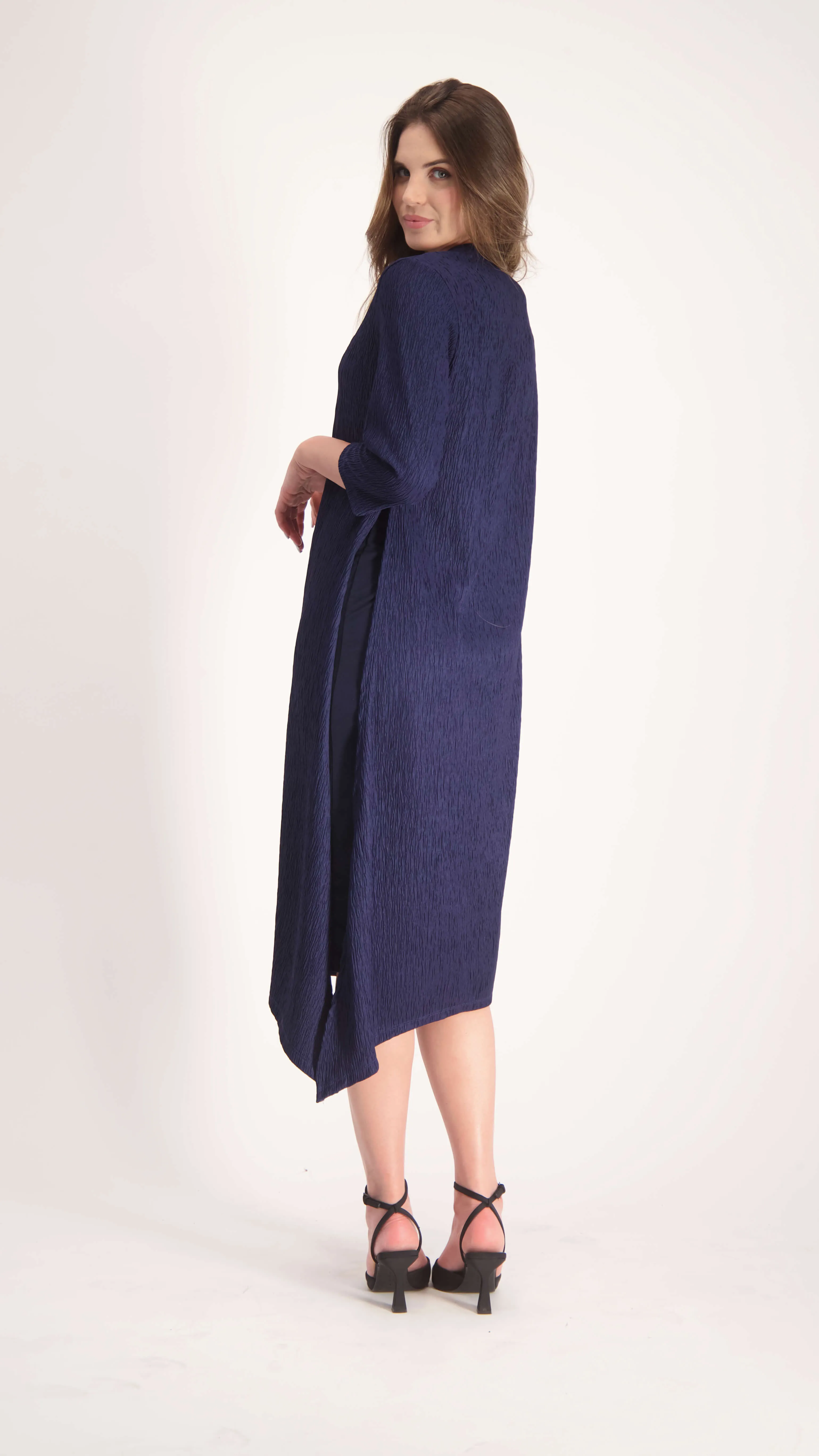 Asymmetric Dress / Navy