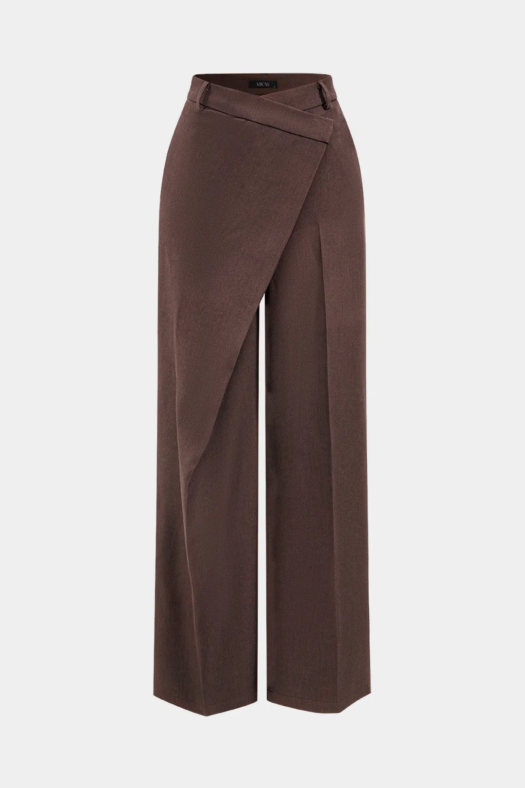 Asymmetrical Wide Leg Trousers