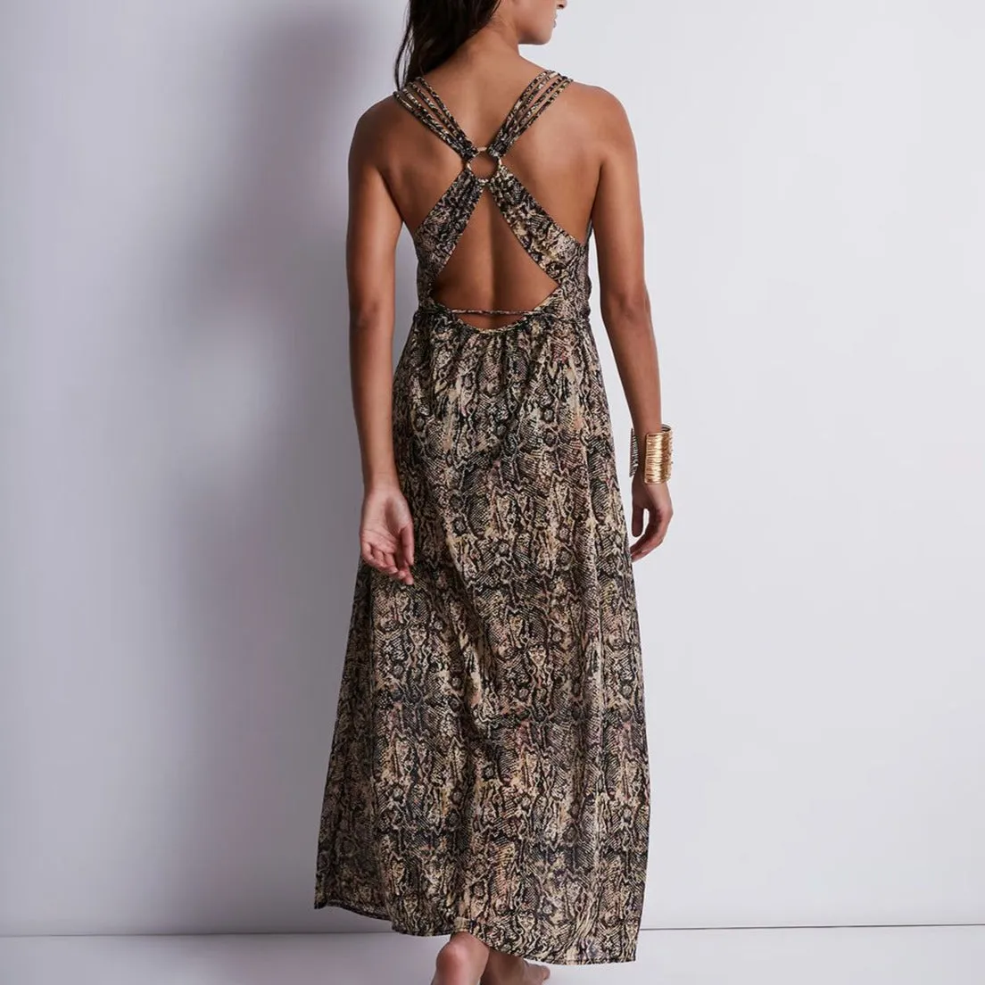 Aubade Evening Sand Dress 2Z63 in Serpent