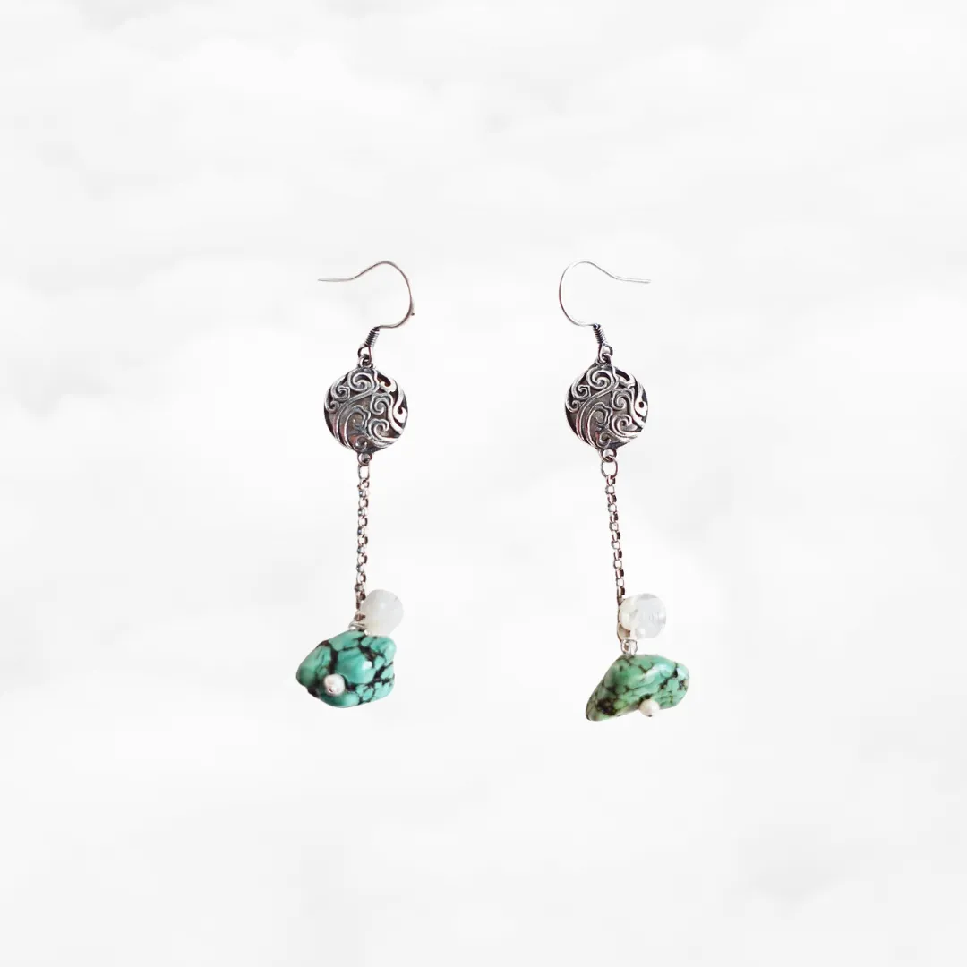 Auspicious Turquoise Earrings