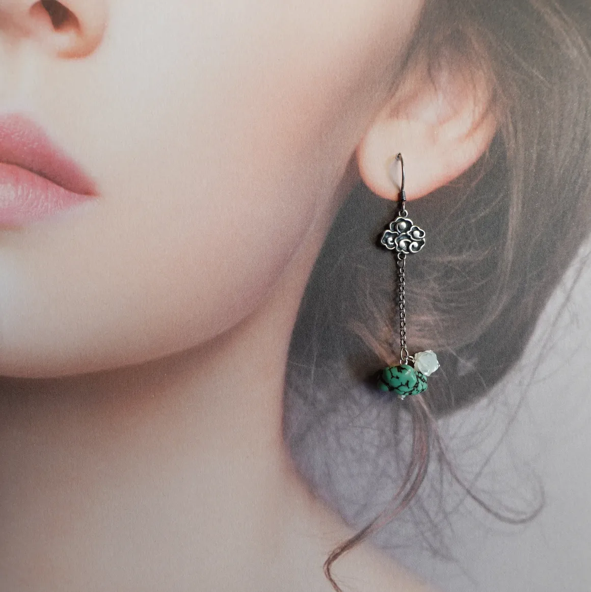 Auspicious Turquoise Earrings