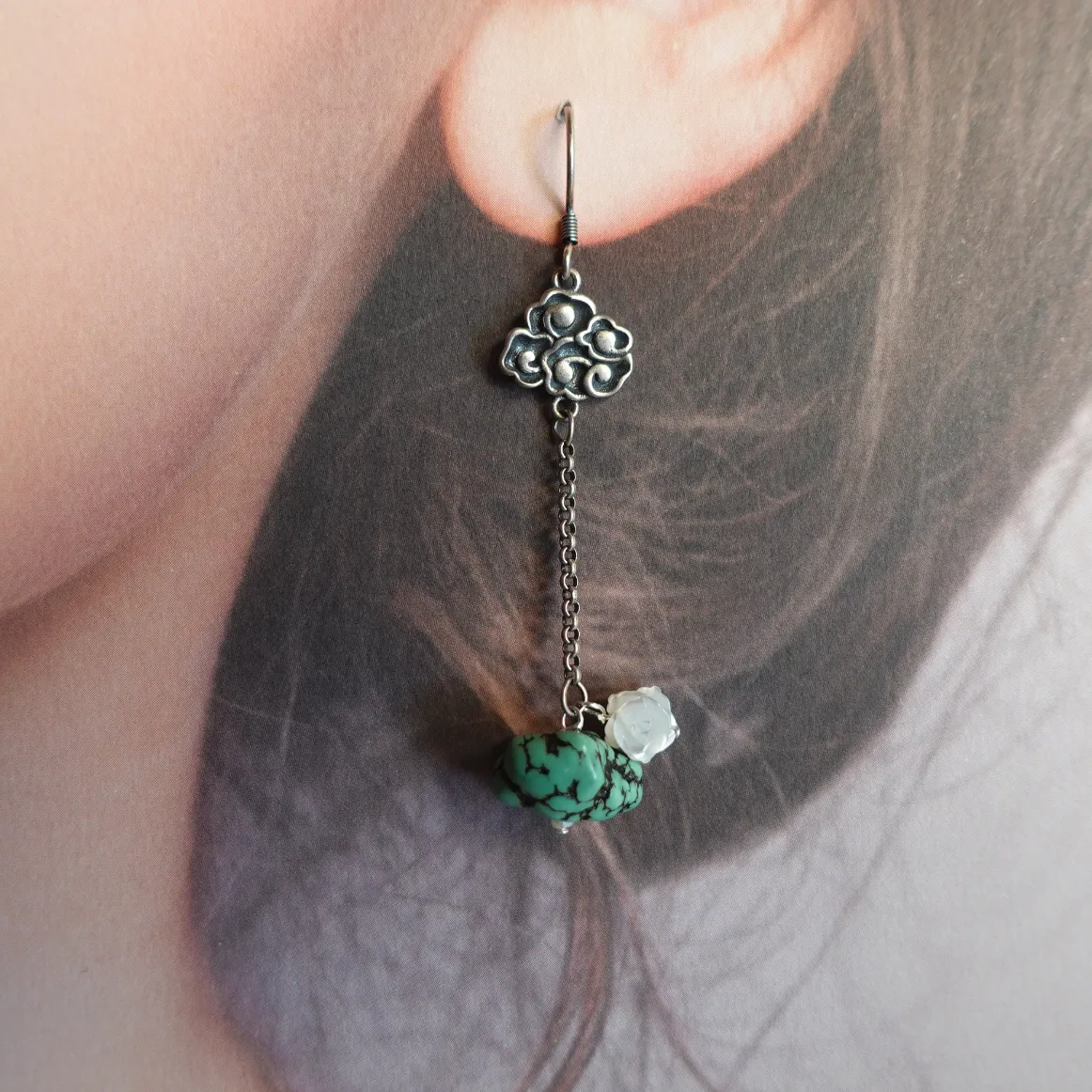 Auspicious Turquoise Earrings