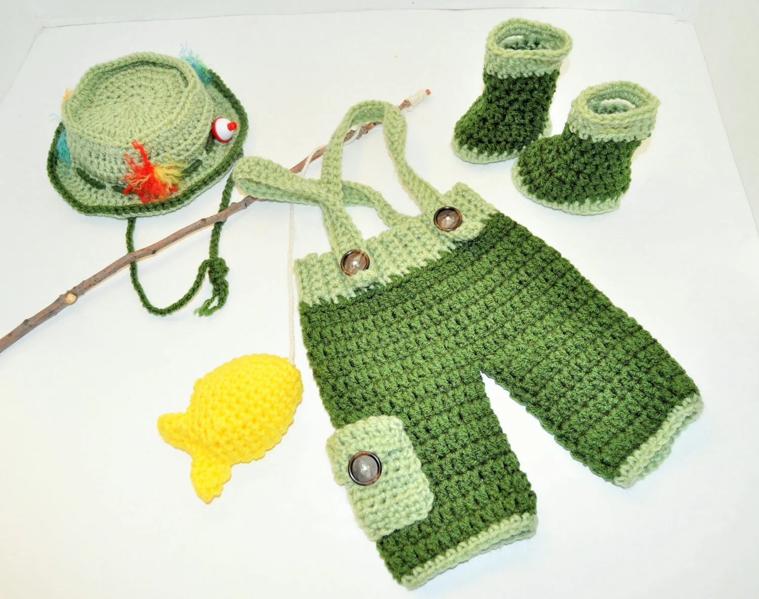 baby fisherman newborn photo prop, newborn fisherman outfit, fisherman costume, baby wader boots, fisherman hat/pants, crochet fisherman set