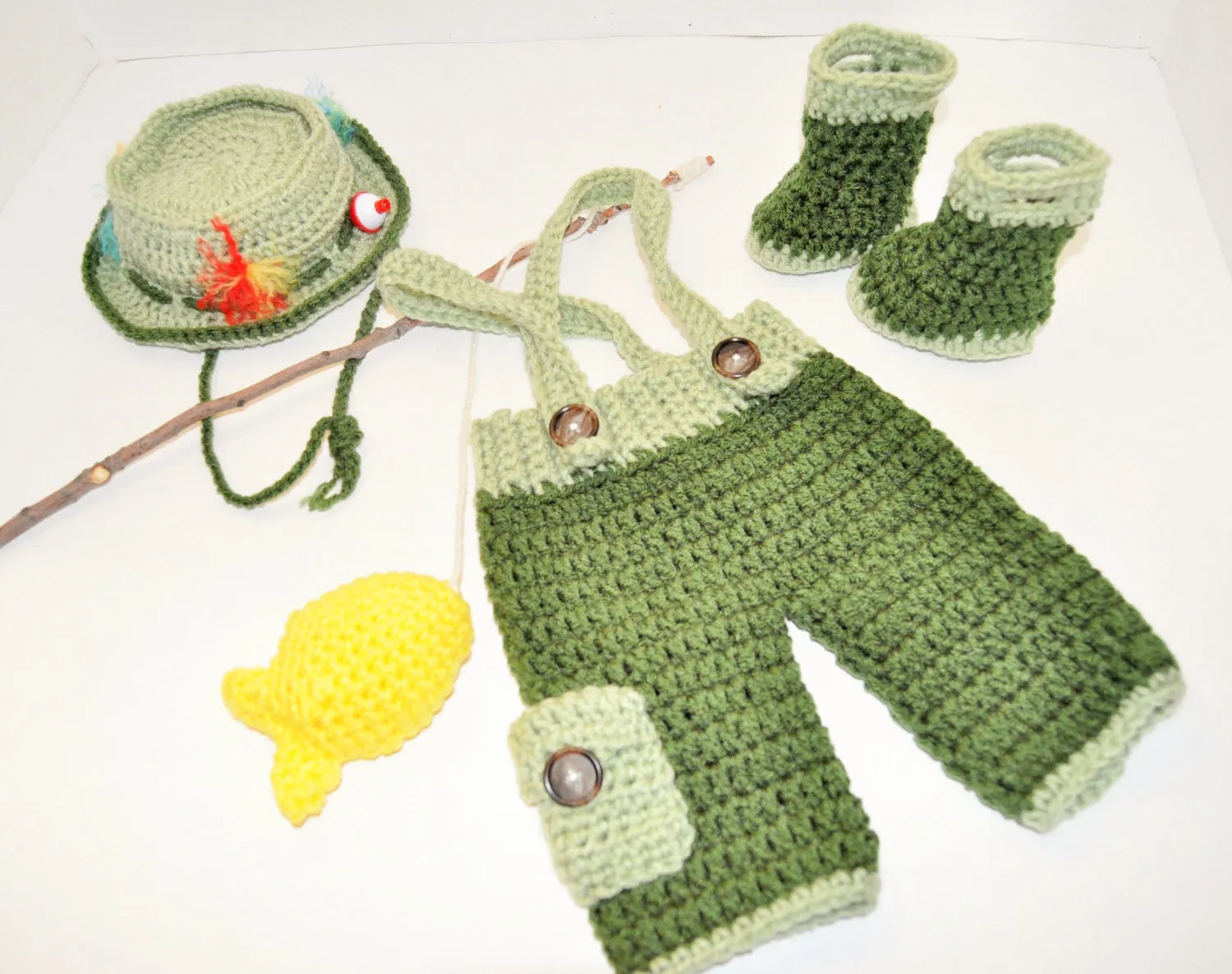 baby fisherman newborn photo prop, newborn fisherman outfit, fisherman costume, baby wader boots, fisherman hat/pants, crochet fisherman set