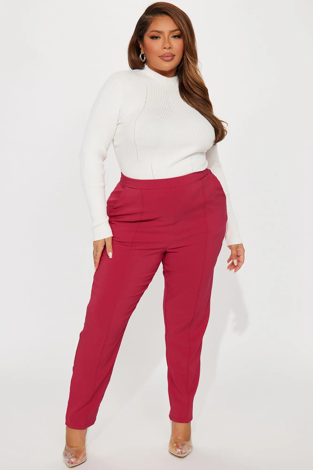 Back At It Trouser Pant - Magenta