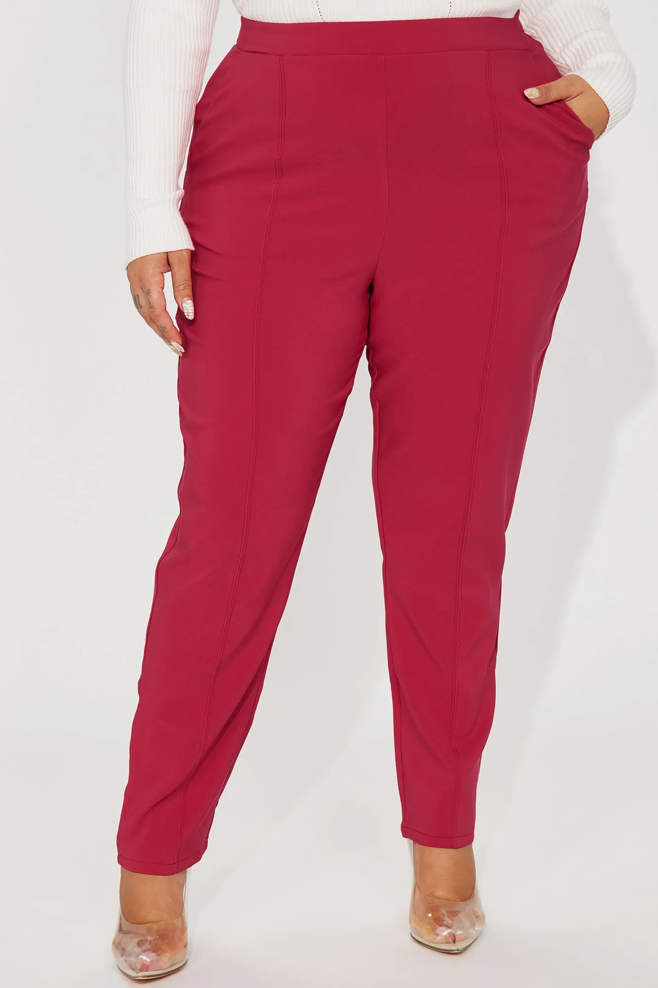 Back At It Trouser Pant - Magenta