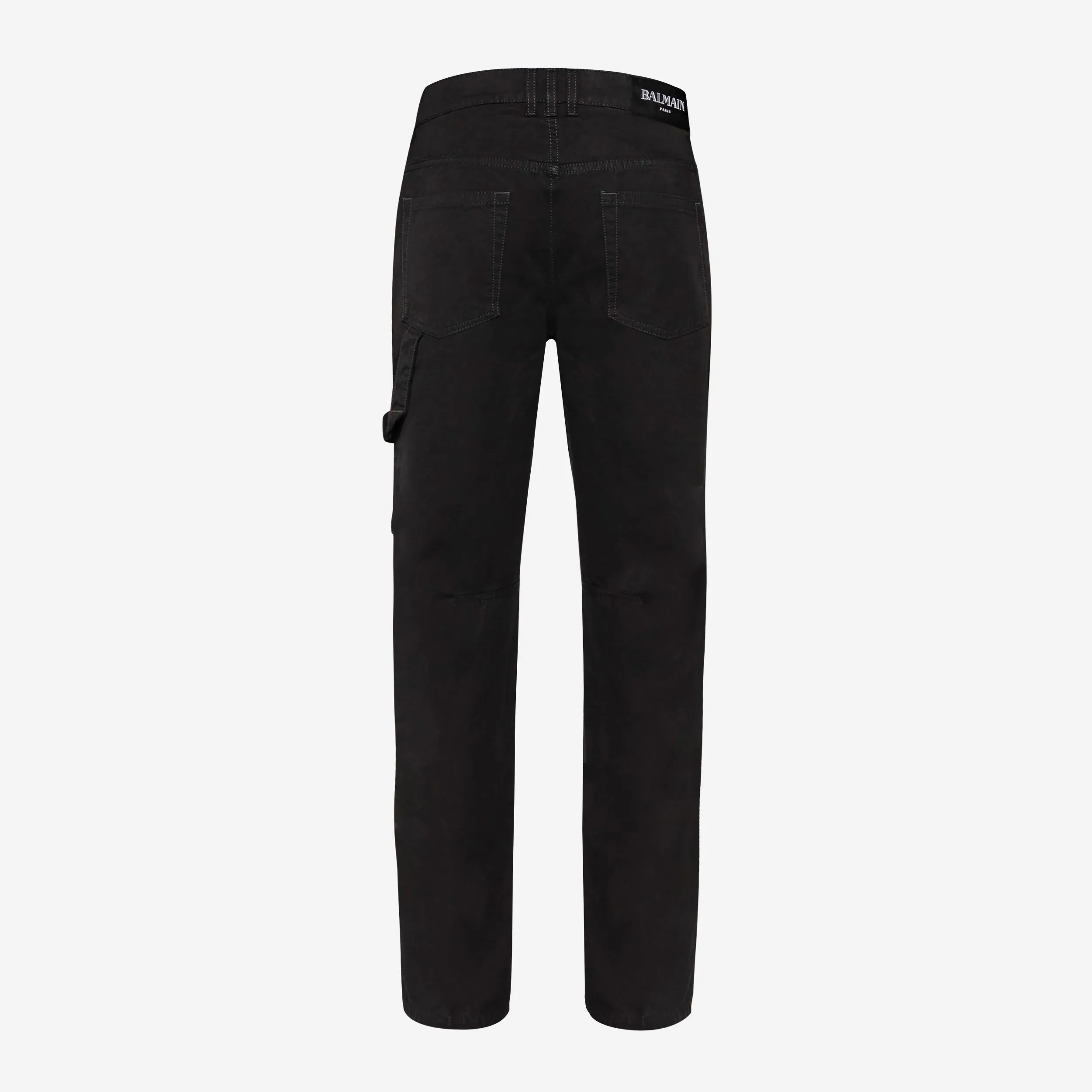 Balmain Straight Cotton Cargo Trousers