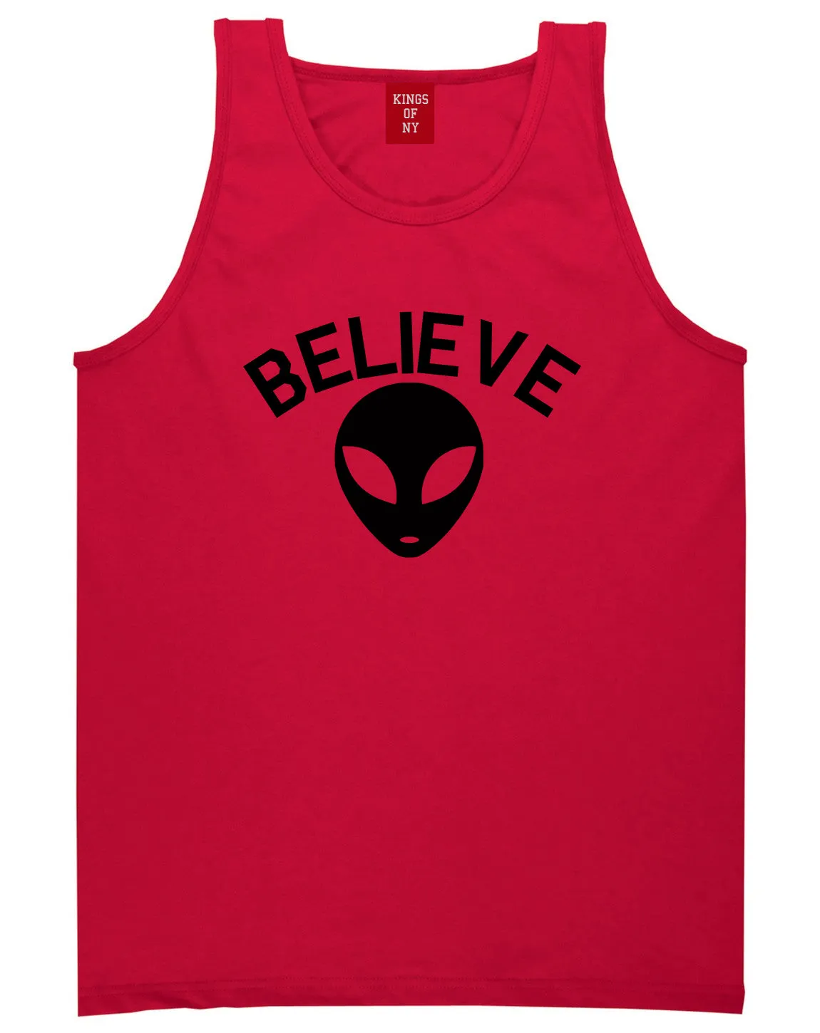 Believe Alien Mens Tank Top Shirt