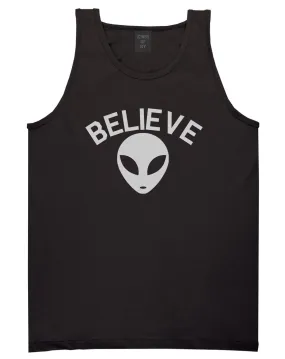 Believe Alien Mens Tank Top Shirt