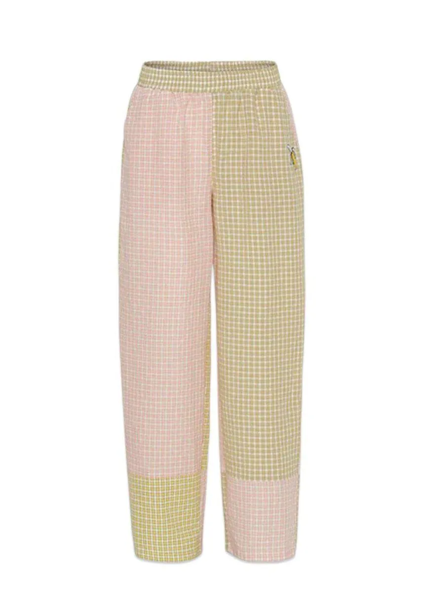 Bianca Trousers - Banana Checked