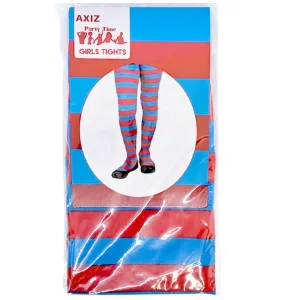 Blue & Red Striped Socks - Girls