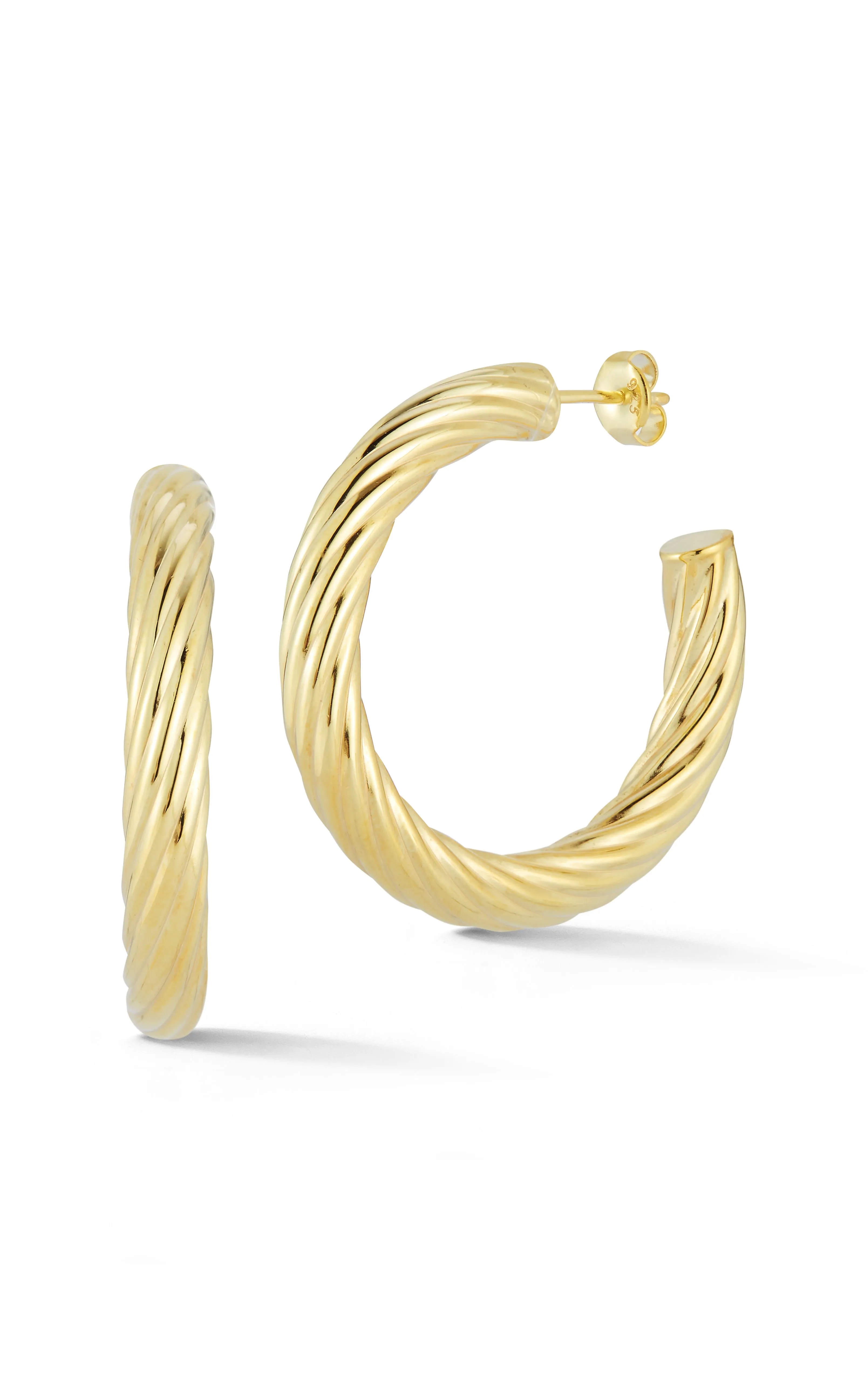 Bold Twist Hoop Earring