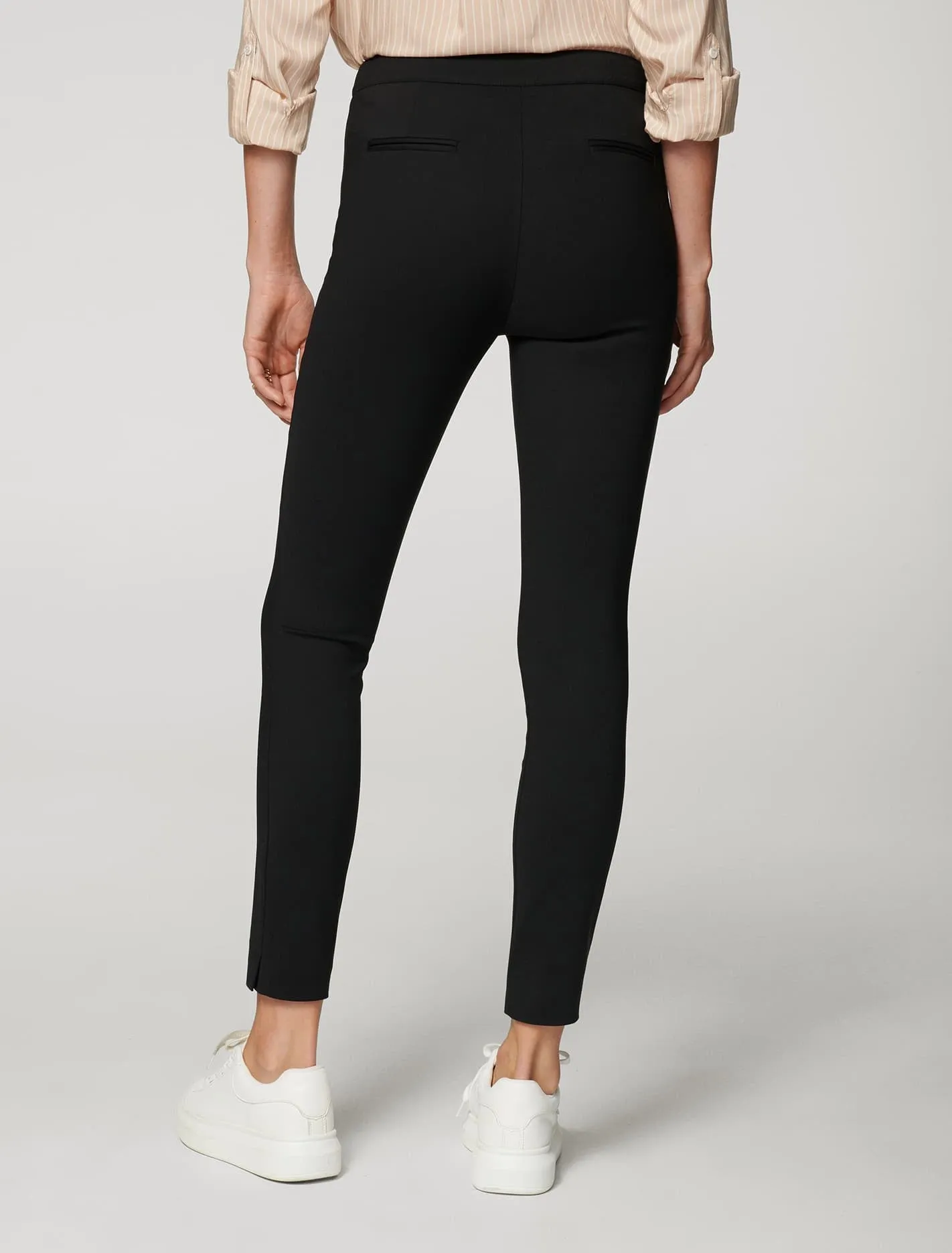 Brooklyn Zip Detail Slim Leg Pants