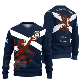 Burns Tartan Lion Rampant Ugly Sweater Proudly Display Your Heritage with Alba Gu Brath and Clan Name