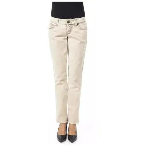 BYBLOS Beige Cotton Women Jeans