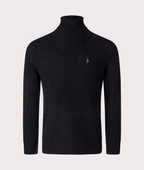 Cable Wool-Cashmere Turtleneck Jumper