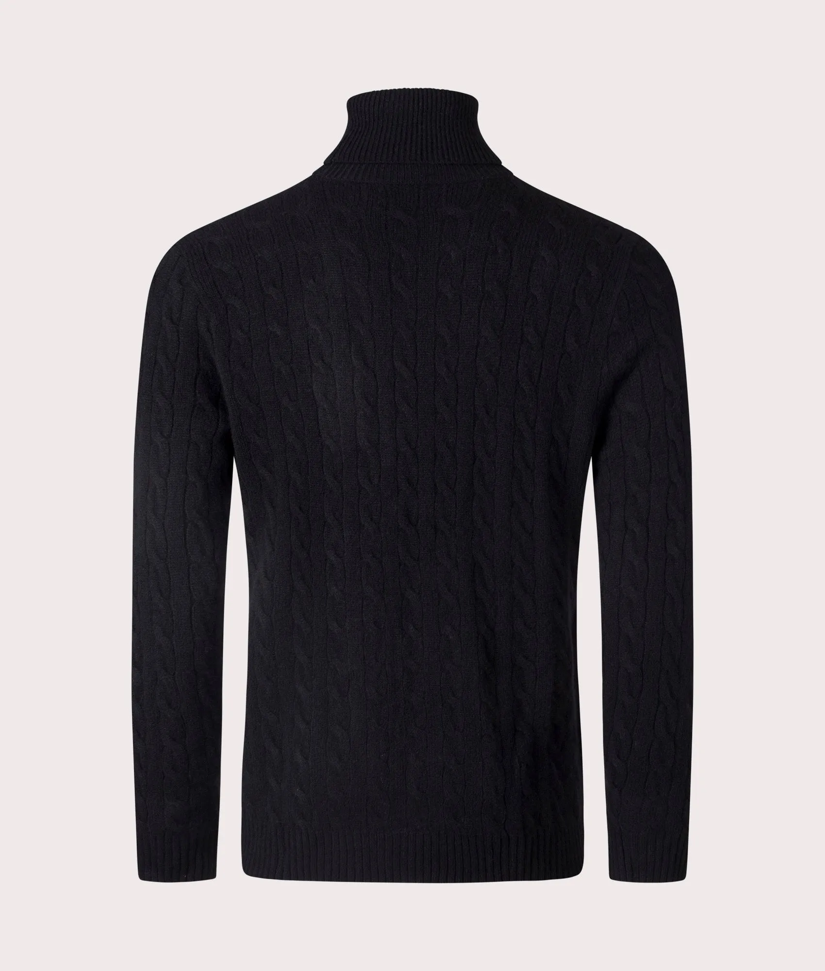 Cable Wool-Cashmere Turtleneck Jumper