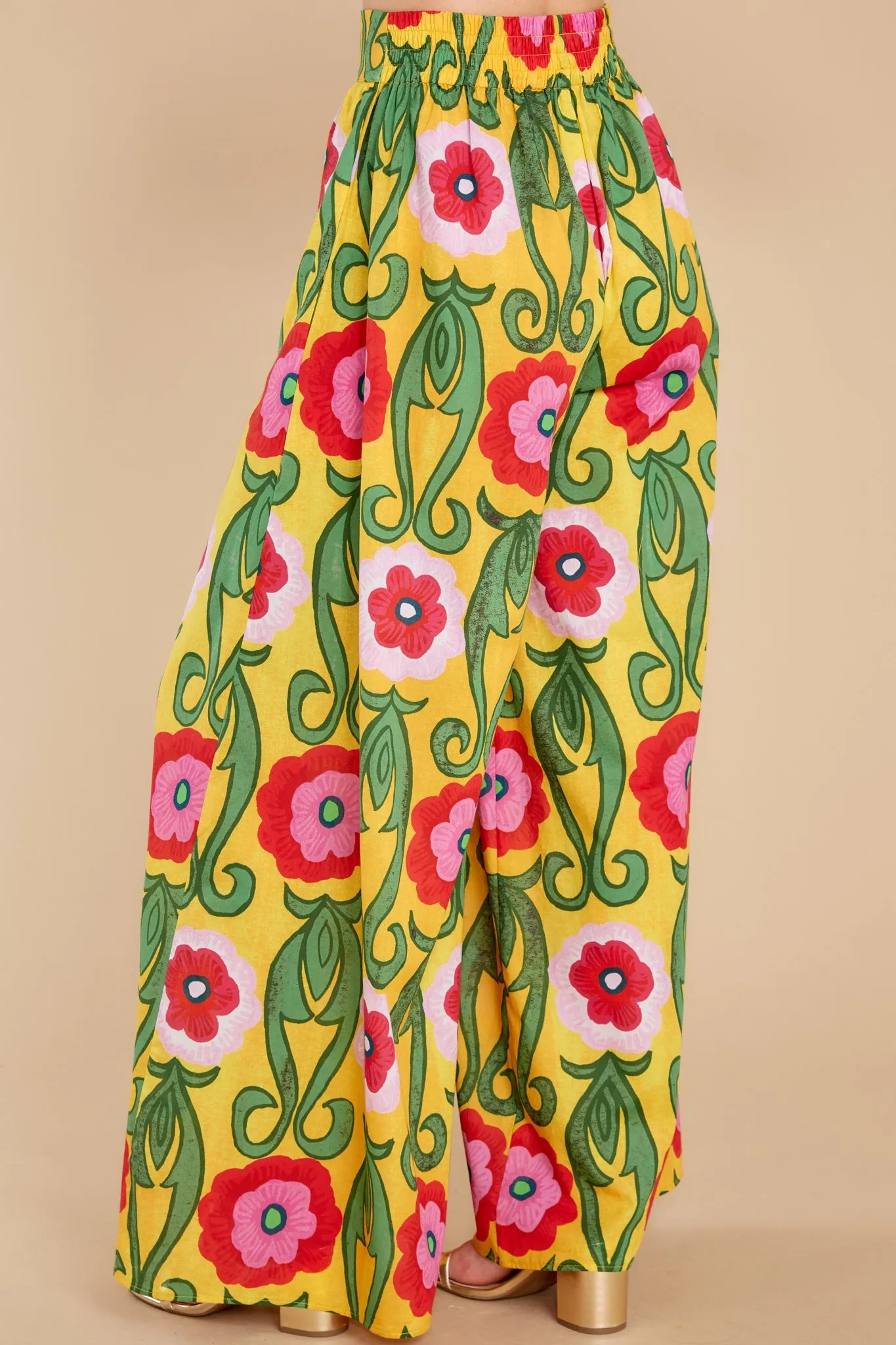 Campana Gladiola Print Pants