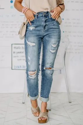 Candice High Waisted Boyfriend Jeans