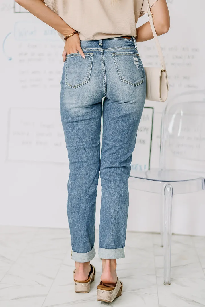 Candice High Waisted Boyfriend Jeans