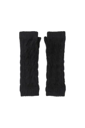 Cashmere Gauzy Cable Wrist Warmers